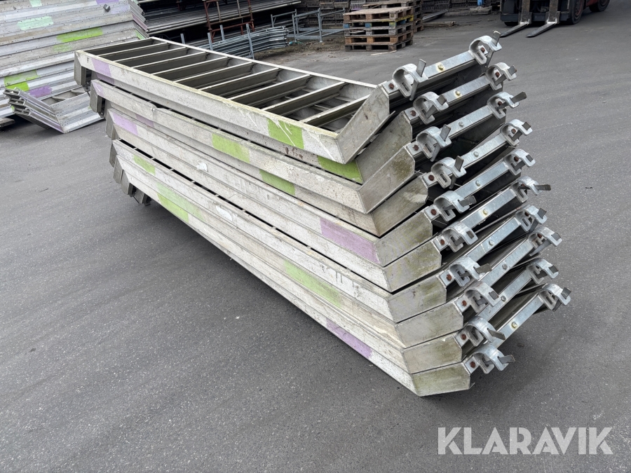 Aluminiumtrappa Burton - 10st