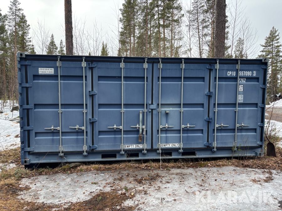 Container på lastväxlarram 20 fot