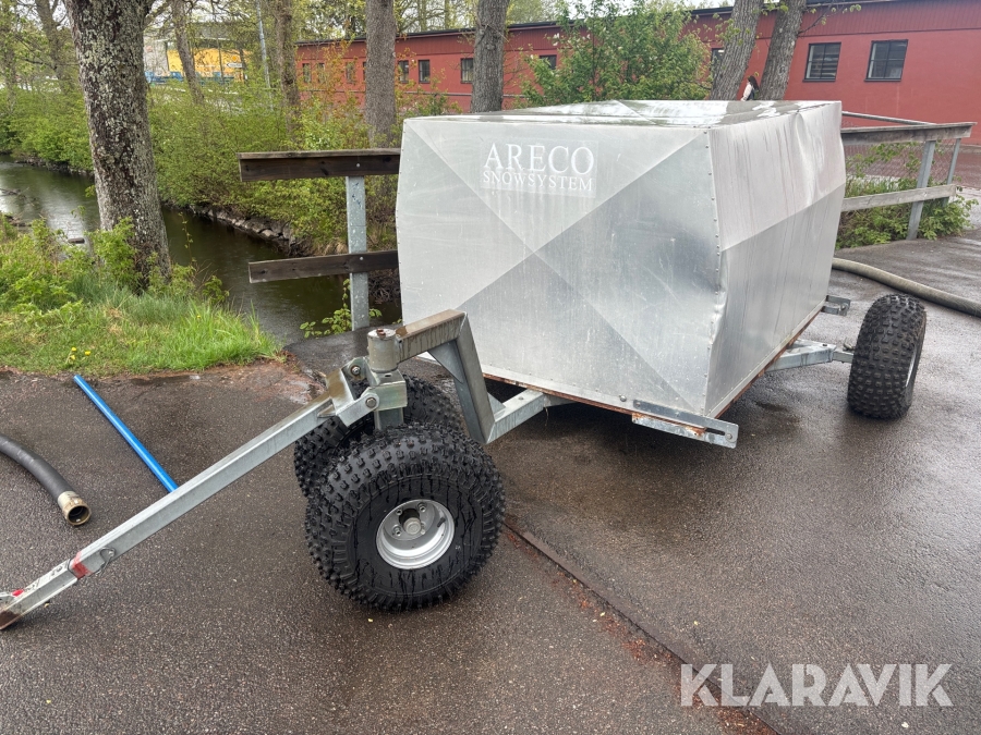 Vattenpump bogserad dieseldriven