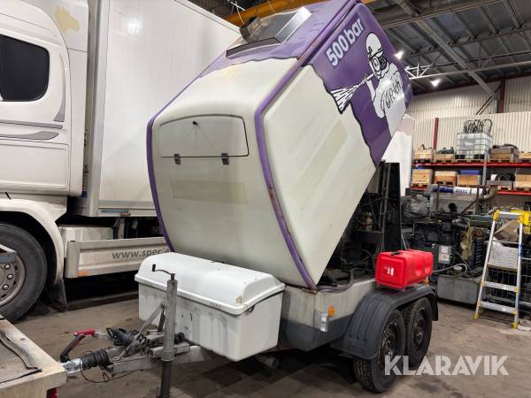 Hetvattentvättsläp Falch T5h 500 bar