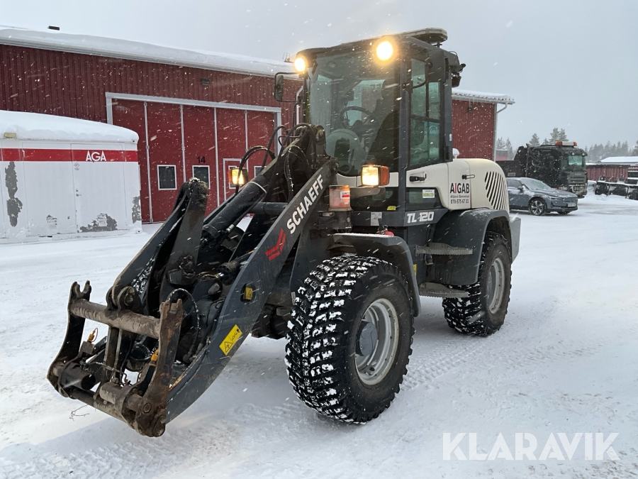 Hjullastare Scheff TL120 med redskap