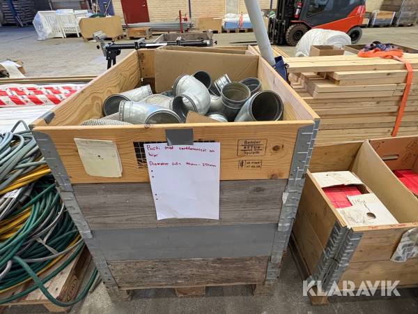Parti med Ventilationsdelar rör/böjar
