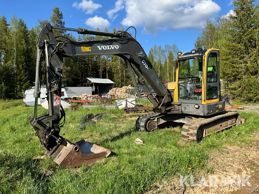 Grävmaskin Volvo ECR88 med redskap