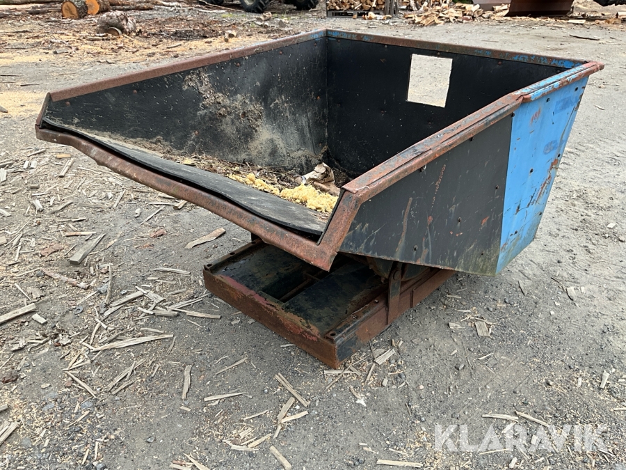 Tippcontainer för pallgafflar