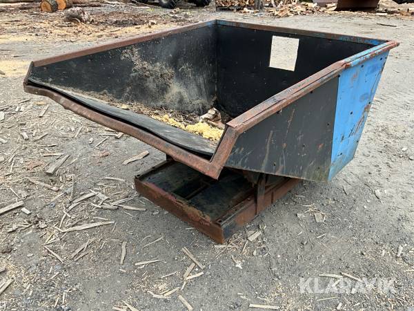 Tippcontainer för pallgafflar