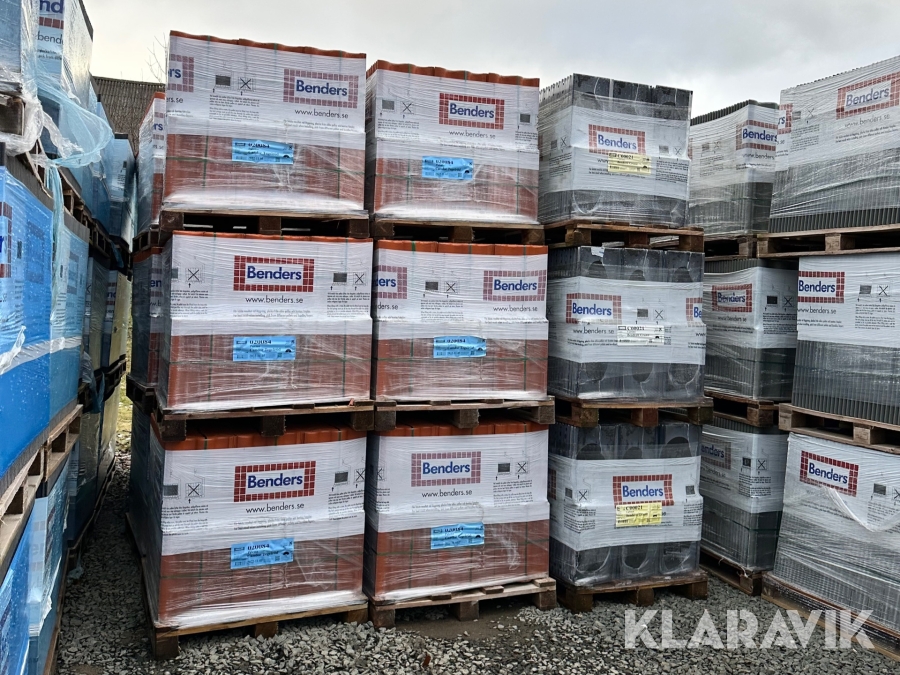 Takpannor Benders Palema Condor Tegelröd 8 pallar