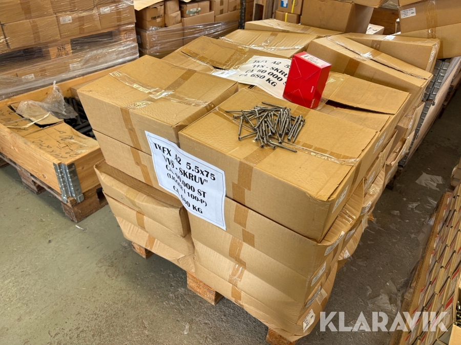 VVS skruv rostfritt Jirva 5.5x75 ca 680kg
