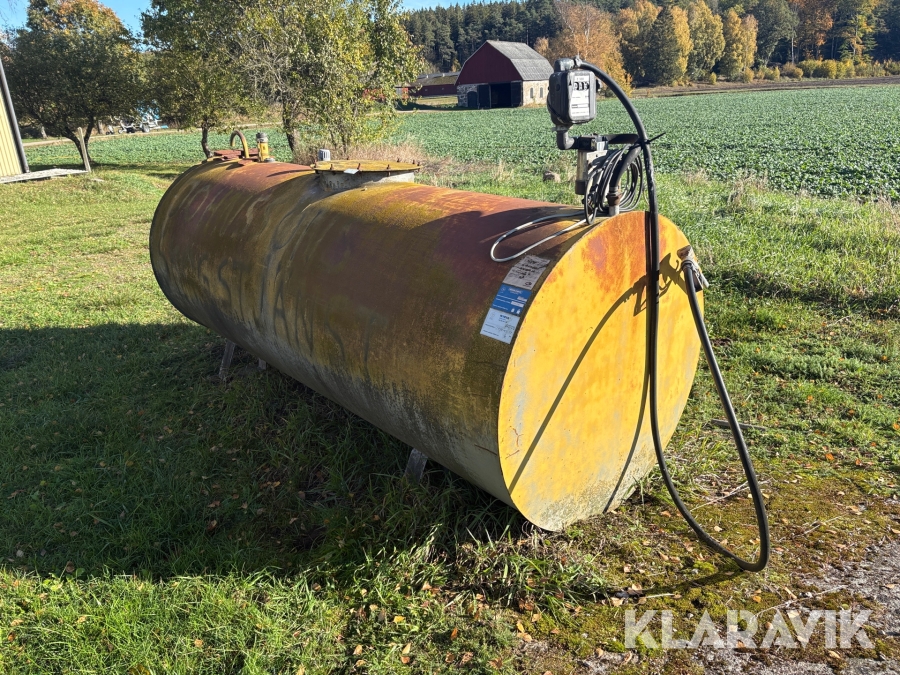 Dieseltank ABG 3000L besiktigad