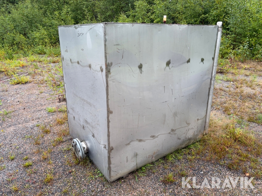 Rostfri tank