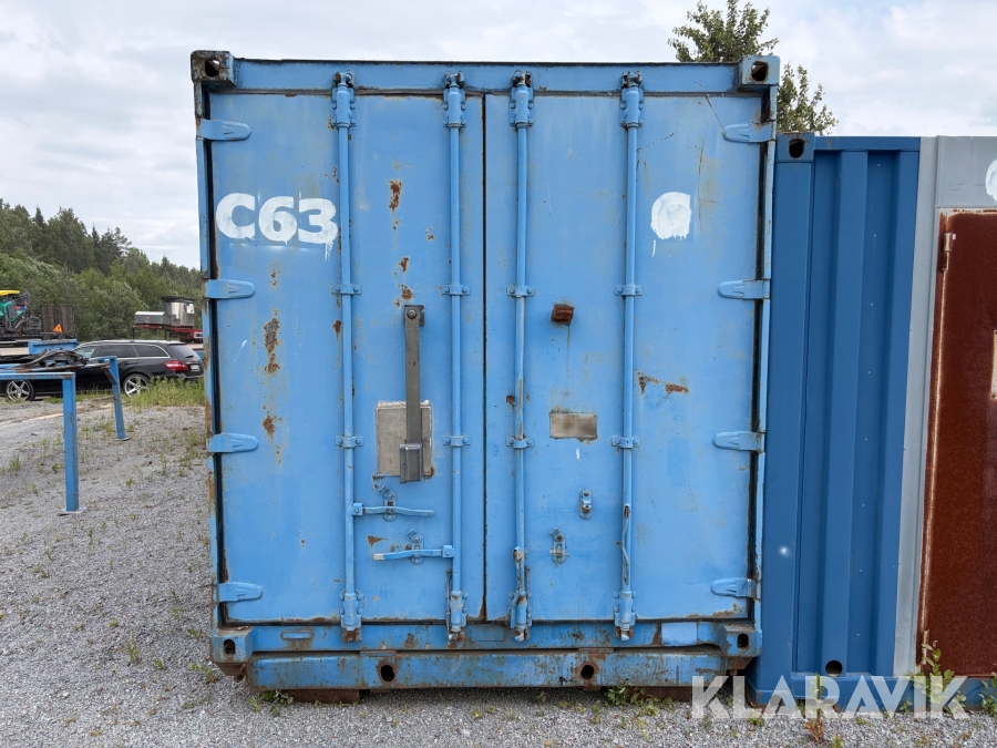 Container 20 fot med lastväxlarram