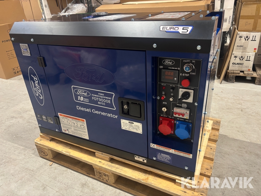 Dieselgenerator / elverk Ford 10 kVa