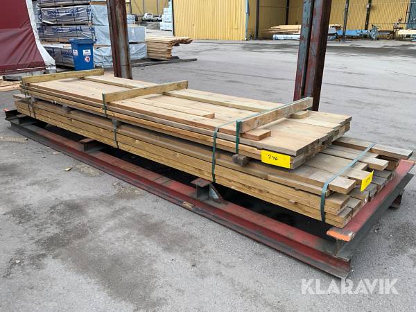 Virkespaket impregnerad trall B-kvalite 34x145 225 Löpmeter