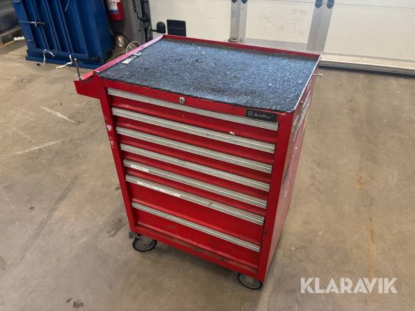 Verktygsskåp AmPro med verktyg