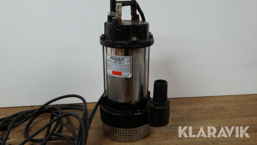 Dränkbar pump x2 Pumpex/Baga KSH-05-1