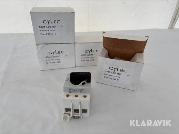 Huvudbrytare 80A Glylec KSM 3.80