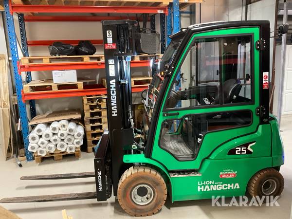 Truck Hangcha Cpd25 med litiumbatterier