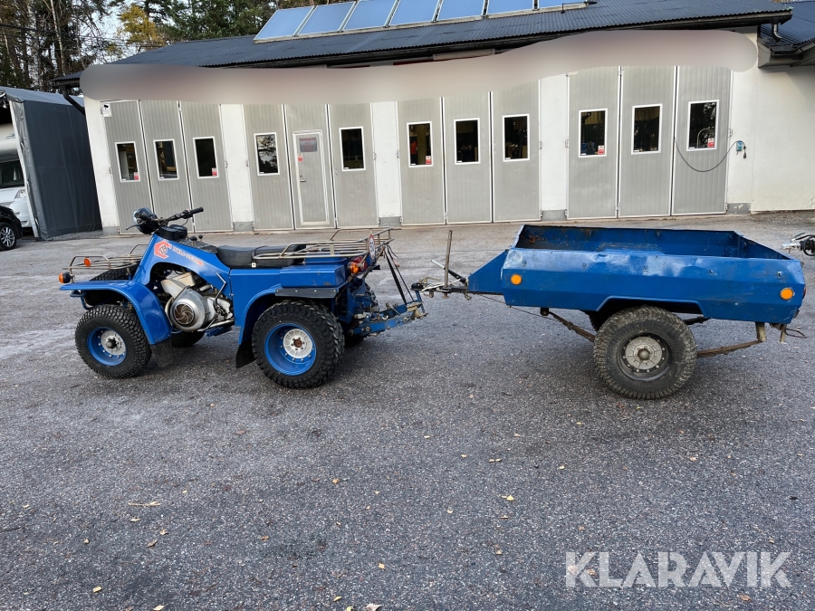 Fyrhjuling med släpet 3NM-350