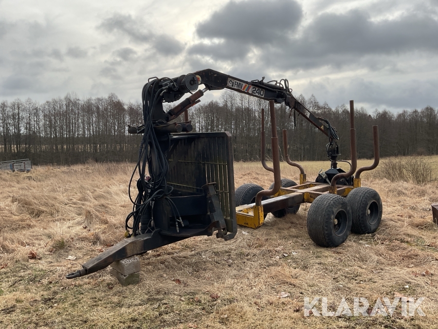 Skogsvagn Moheda 10ton med ramstyrning