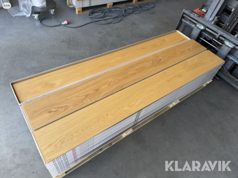 Ekgolv Woodura, Borstad mattlack, XXL, Honey Oak, 142 kvm, 5-G klickgolv, 1-Stav
