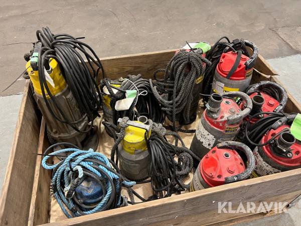 Blandade pumpar Tsurumi, Atlas Copco, Grindex