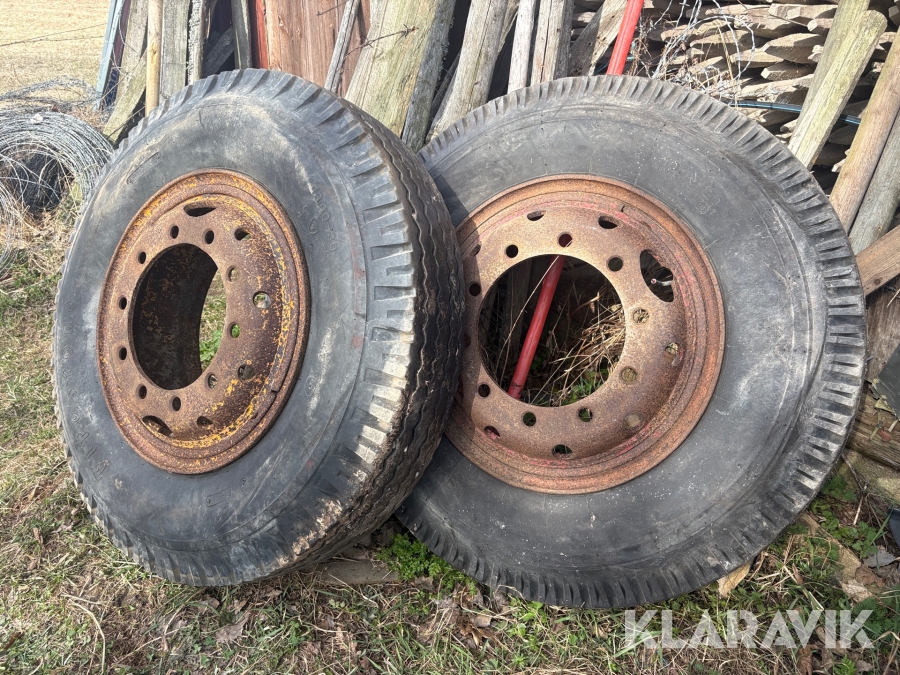 Hjul till tippkärra 10.00-20 2 st