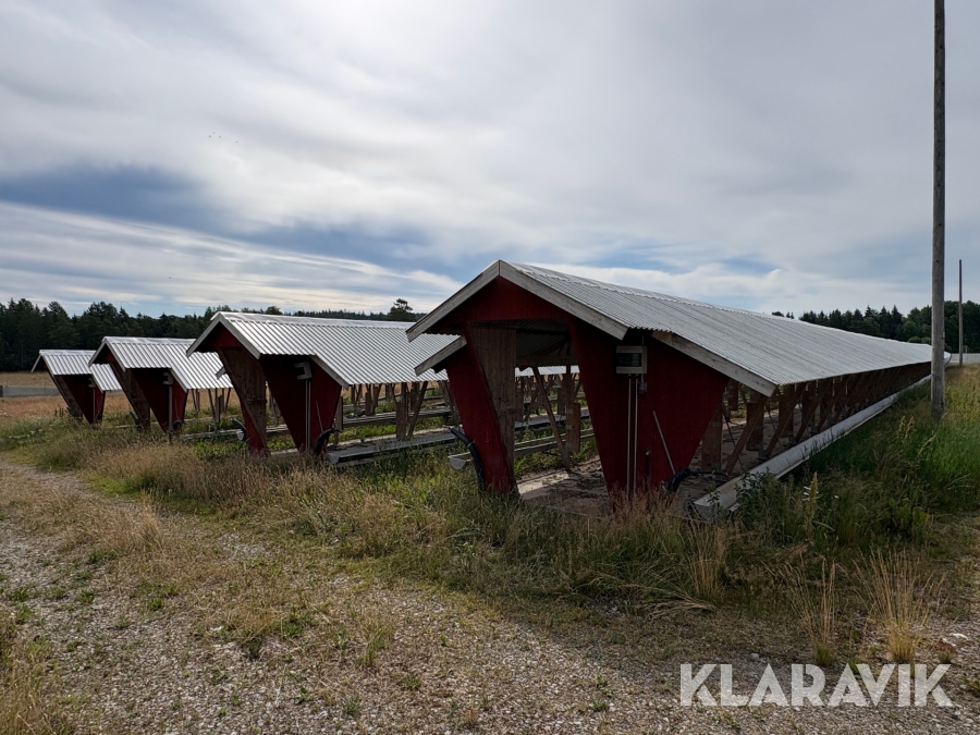 Minkfarmsanläggning 4st skugghus