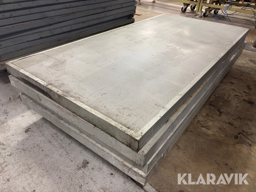 Ljudisolerande vägg metall 6st