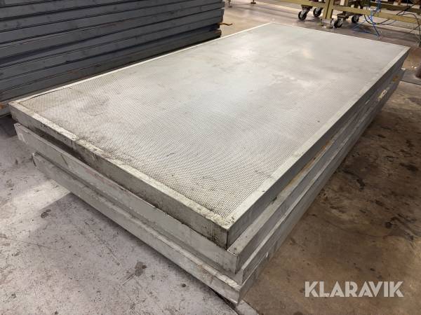 Ljudisolerande vägg metall 6st