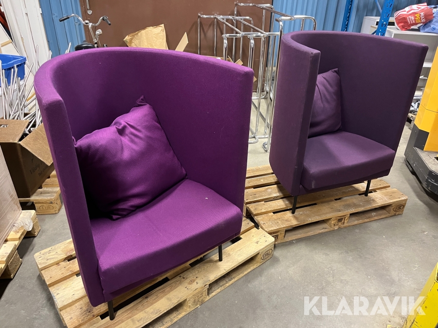 Fåtöljer David design 2st