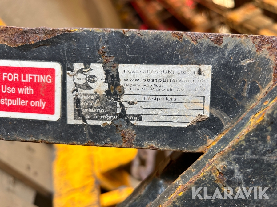Stolpuppdragare Postpullers M730, Göteborg, Klaravik auktion