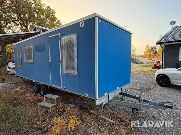 Komplett manskapsbod Scanvogn 9 m – 2 sovrum, kök, WC & dusch