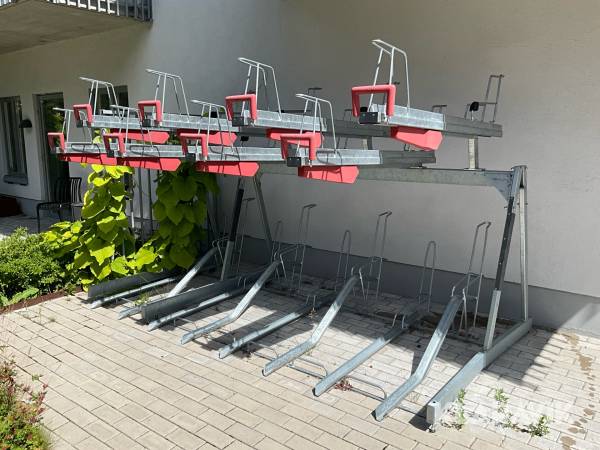 Cykelställ VelopA Tvåvånings 2x8 cyklar