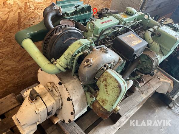 Båtmotor Volvo Penta TAMD31 - 4cyl diesel med hydraulpump