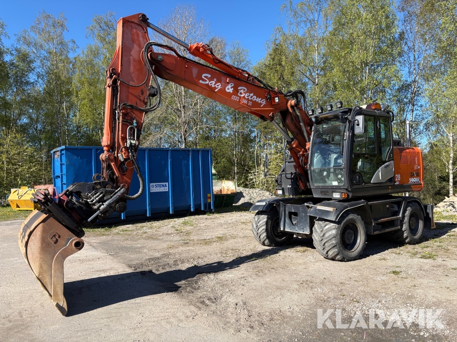 Hjulgrävare Hitachi ZX 140W-6 S60 Rototilt med 3st skopor