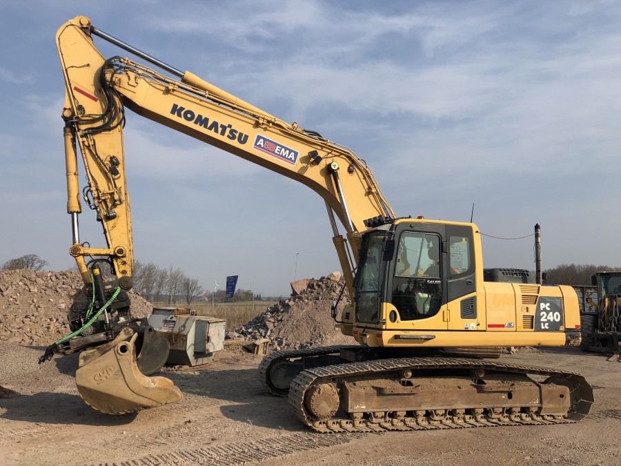 Grävmaskin med Tiltrotator