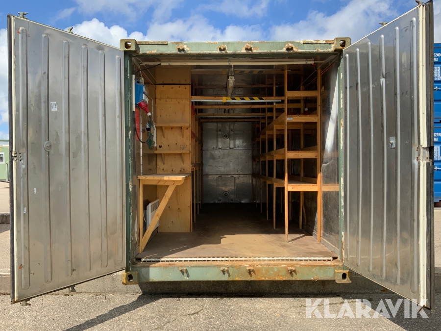 Container 20 fot med inredning