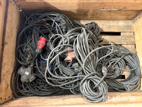 1-fas förlängningskabel blandad pall