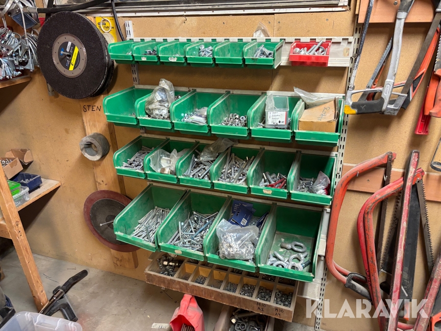 Sortimentlådor med innehåll