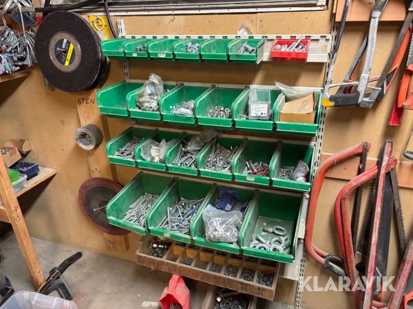 Sortimentlådor med innehåll