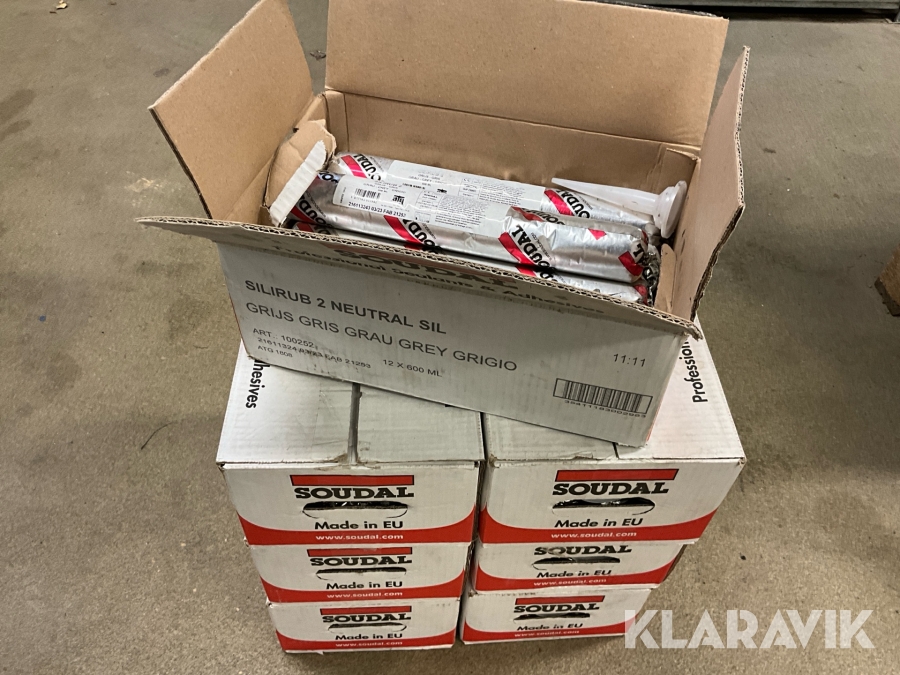 Byggsilikon Soudal Silirub 2 neutral sil