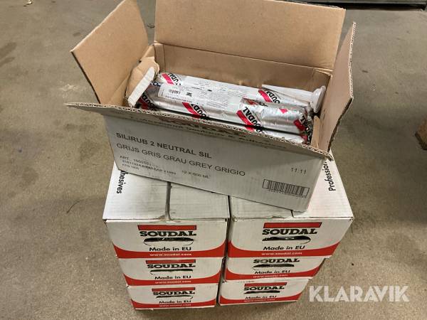 Byggsilikon Soudal Silirub 2 neutral sil