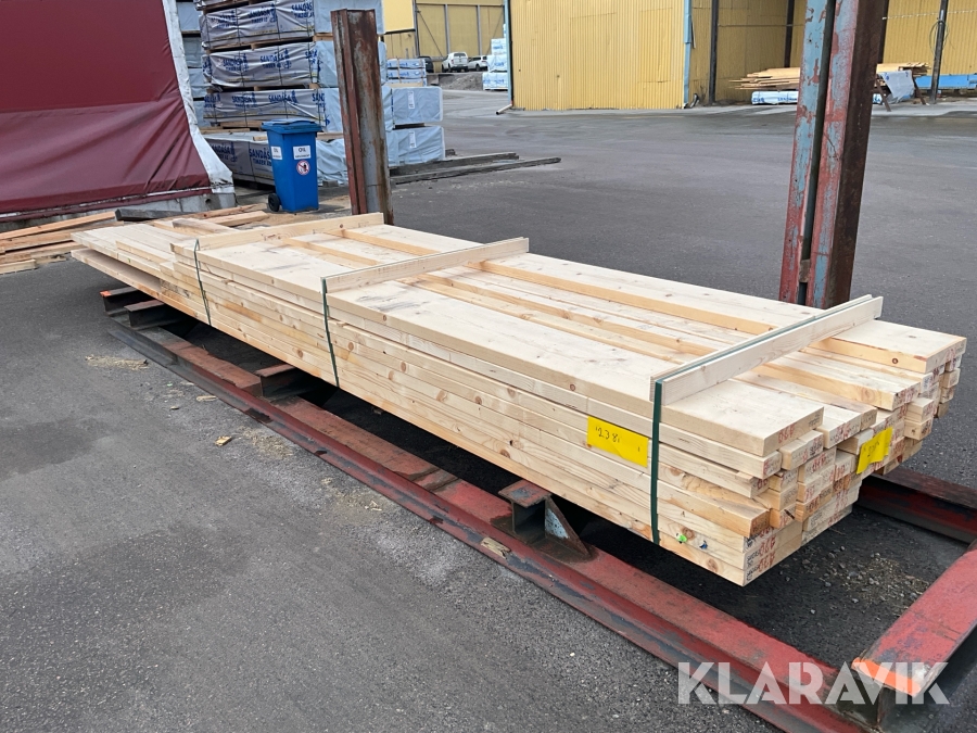 Virkespaket Hyvlat 45x70, 45x245 210 och 50 Löpmeter