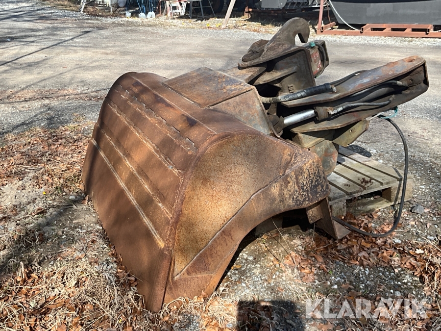 Hydraulisk planeringsskopa B20 fäste