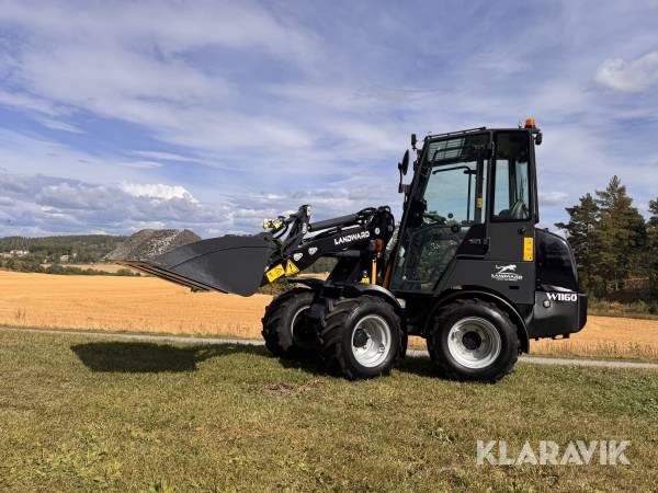 Hjullastare Landward W1160 med redskap