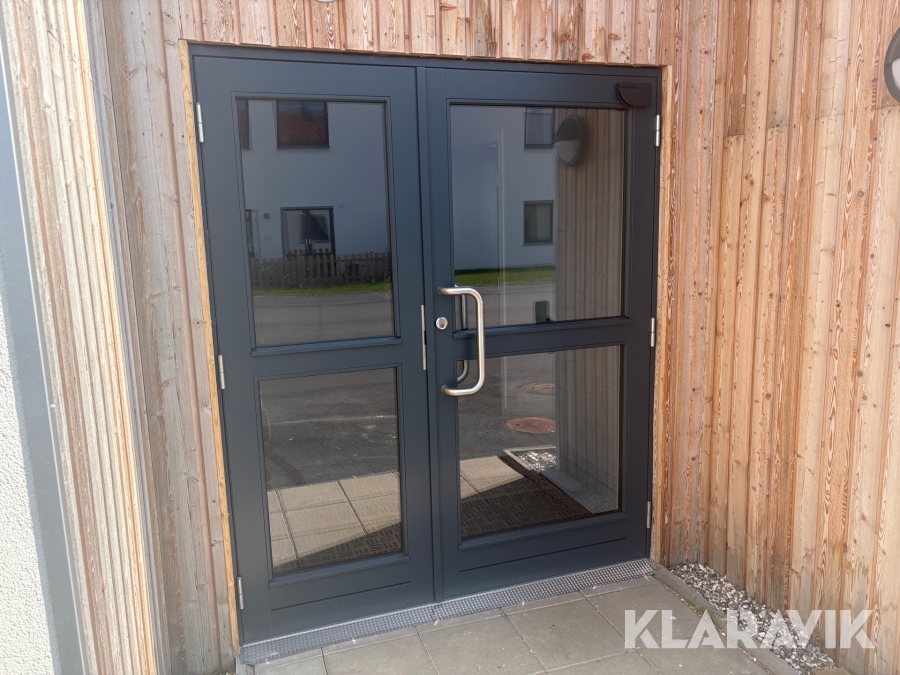 Portdörrar Preconal 2st aluminium/ Glas