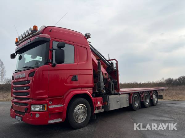 Maskinbil Scania G450 med kran