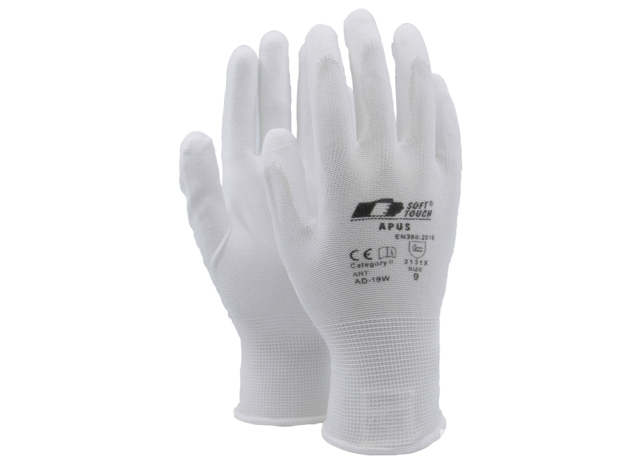 5040 pairs White PU gloves allround Soft Touch ®