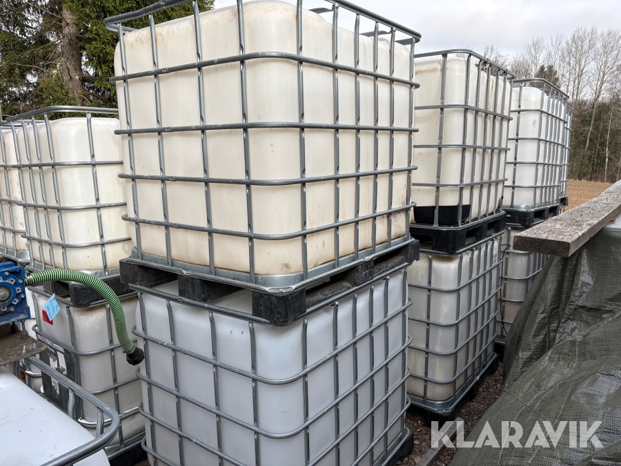 IBC-tank 10st på Plastpall Livsmedelgodkända 