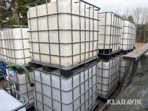 IBC-tank 10st på Plastpall Livsmedelgodkända 
