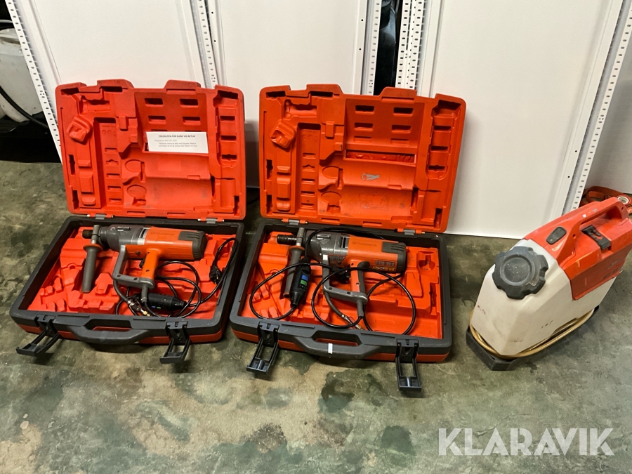 Kärnborrmaskiner Husqvarna DM 230 2 st, med vattentank